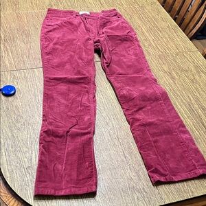 Wrangler Burgundy Corduroy Pants